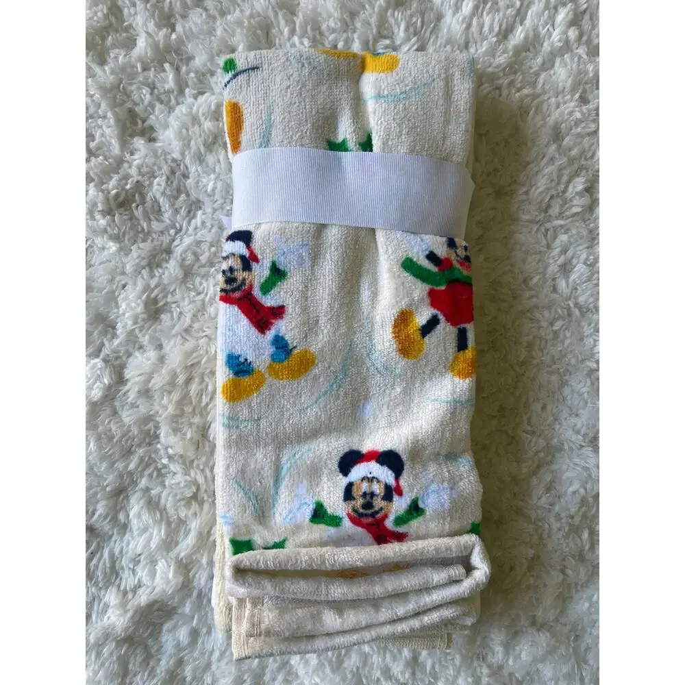 Disney Mickey & Minnie Holiday Hand Towels 2 Pack 15